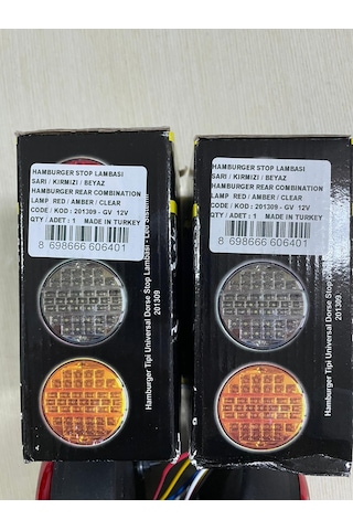 Hamburger Stop Lamba 12 Volt Çeray Marka