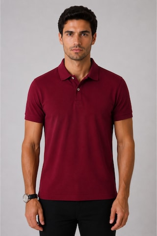 Parshey Regular Fit %100 Pamuk Polo Yaka Yarım Kollu Basic T-shirt Bordo Parshey Regular Fit %100 Pamuk Polo Yaka Yarım Kollu Basic T-shirt Bordo