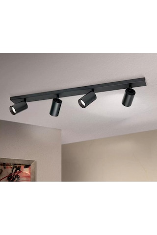Mylights Demet Habek Panasonic Gün Işığı Led Ampullü 4lu Hareketli Led Spot Led Avize Siyah Mylights Demet Habek Panasonic Gün Işığı Led Ampullü 4lu Hareketli Led Spot Led Avize Siyah