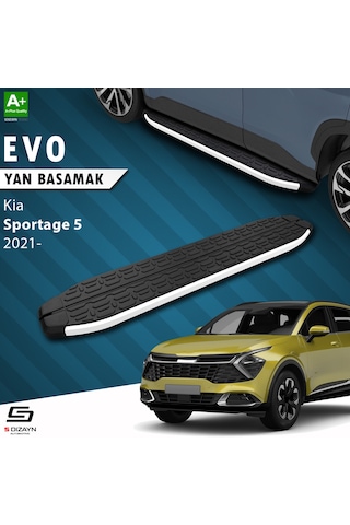 S-dizayn Kia Sportage 5 Evo Aluminyum Yan Basamak 173 Cm 2021 Üzeri