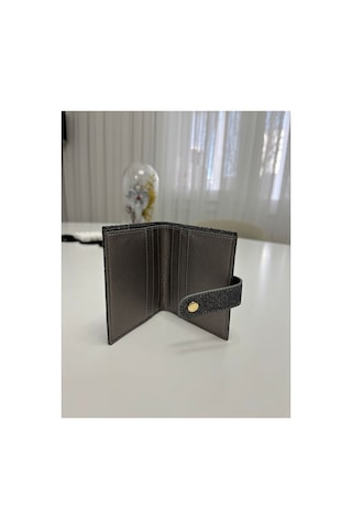 Store Kadın Mini Simli Cüzdan Gri
