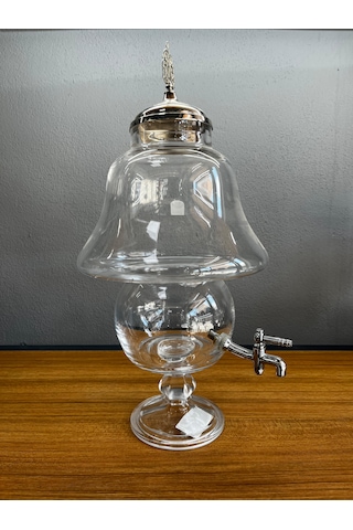 Lüks Musluklu Cam Lohusa Şerbetlik Damacana Sebil 5 Lt Şeffaf