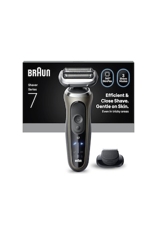 Braun Series 7 Elektrikli Tıraş Makinesi, Islak Ve Kuru, Hassas Düzeltici Başlık, 72-c1200s 1 Saat