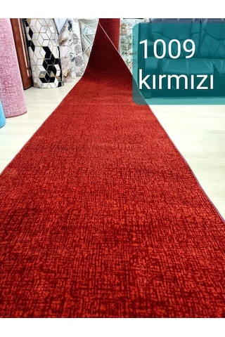 Yağmurser Halı 1009 Kırmızı Protokol Kaymaz Taban Kesme Yolluk