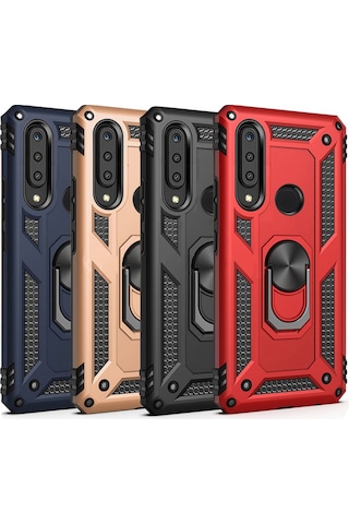 Samsung Galaxy Uyumlu M40 (M405) Kilif Panzer Ring Tam Koruma Arka Kapak 439051191