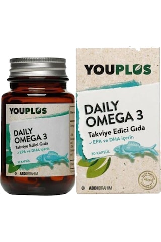 Youplus Daily Omega 3 30 Kapsül Takviye Edici Gıda - 3 Adet
