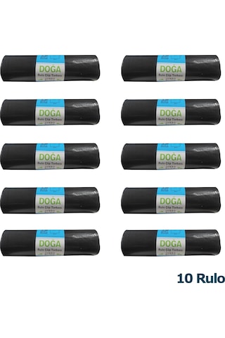Ecoplast Battal Boy Çöp Torbası Poşeti - 400 Gr. - 90 Litre - 80 x 110 Cm / 10 Adetlik 10 Rulo
