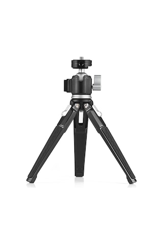 Reedark Alüminyum Masaüstü Tripod, 3 Seviye Yükseklik Ayarı, Kuleli Kafa, 1/4 Vida Ve Soğuk Ayaklık, 3kg Yük Taşıma Kapasitesi