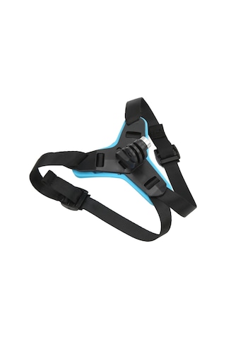 Techmaster Gopro Aksiyon Kamera Kask Alt Çene Bağlantı Aparatı Mavi Mavi - Siyah