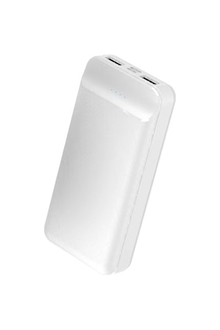 Hızlı Şarj Ve Led Göstergeli 20000 Mah Powerbank Yüksek Kaliteli Güvenli Li-polimer Batarya BEYAZ