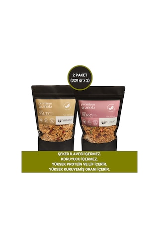 Nutaso Salty Granola 320 G + Berry Granola 320 G