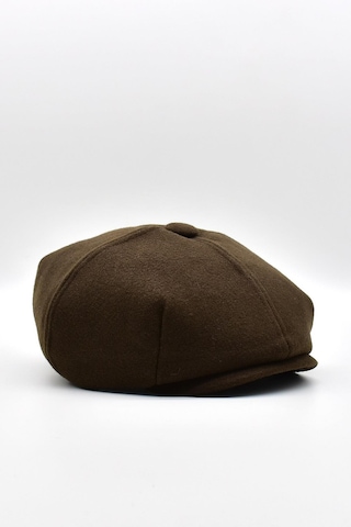 Külah Erkek Dökümlü Kışlık Newsie Kasket Premium Irish Flat Cap Şapka - Kahve Kahverengi