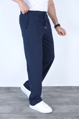 Myrab Denim Baggy Keten Pantolon Jogger Çağla Yeşili Lacivert