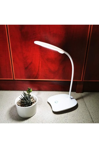 Dekoratif Dokunmatik Eye Şarjlı 36cm Led Masa Lambası Çok Renkli