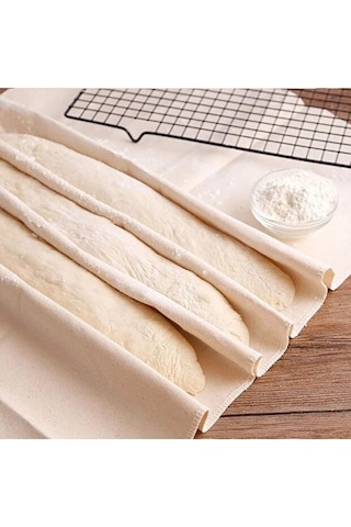 Ekmek Mayalama Bezi 50x70 Cm, %100 Pamuk, Amerikan Pasa Bezi, 2 Adet Doğal