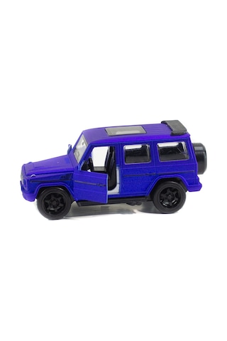 Metal Mercedes G63 Çek Bırak Model Araba Mavi Işıklı 12 Cm