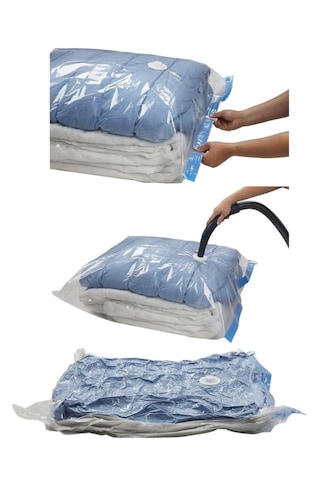 Vakumlu Hurç - 3 Adet - 55 Cm X 90 Cm Şeffaf