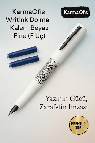 Writink Dolma Kalem Beyaz Fine F Uç Premium Yazı Diğer
