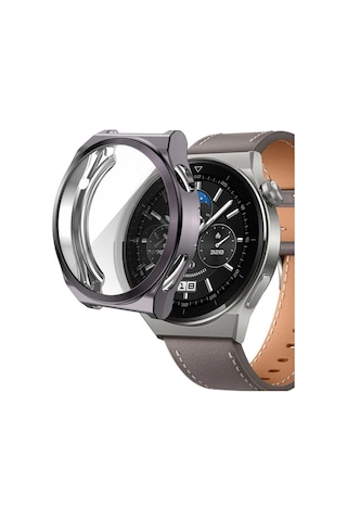 Newface Huawei Watch Gt2 46mm Dota Camlı Kasa Ekran Koruyucu - Semeglbl - 34 Uzay Grisi