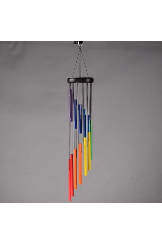 Açık Dekorasyon Metal Renkli Dönen Rüzgar Zil Süsleri Yaratıcı Hediye