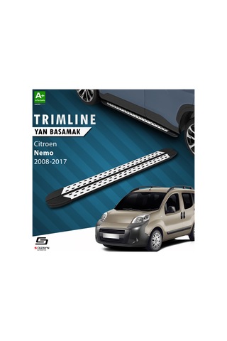 S-dizayn Citroen Nemo Trimline Gri Yan Basamak 177 Cm 2008 Üzeri