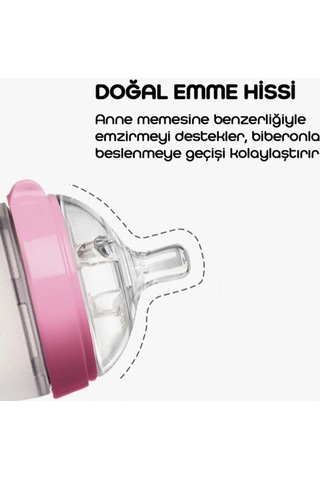 Comotomo Antikolik Silikon Biberon 2'li 150 ML Yeşil - Pembe