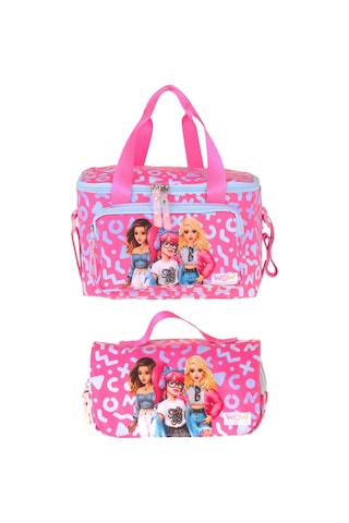 Wow Generation Kız Çocuk Girl Friends Kırmızı Thermo Beslenme Çantası Ve Kalemlik Seti - Setwg-w6060