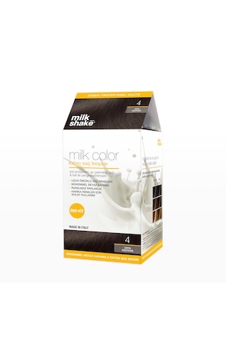 Milk Shake Milk Color Eko Kit Saç Boyası Orta Kestane -4 Köpüksü
