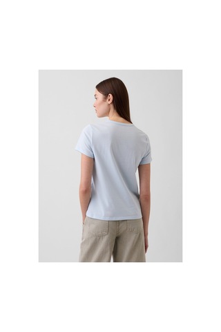 Gap T-shirt Kadın Xl Beden Havuz Başı Mavi Renk %100 Pamuk Poolsıde Blue