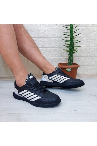 M.p 1351 Siyah-beyaz Kaymaz Taban Futsal Futbol Ayakkabı Siyah - Beyaz