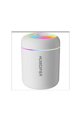 Rgb Beyaz 180 Ml Usb Ultrasonik Ofis Oda Ve Araba Hava Nemlendirici Buhar Makinesi Aroma Difizörü