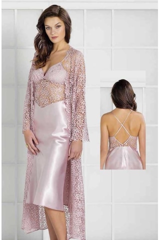 Pierre Cardin 6270 Ipek Saten 6 Lı Sabahlık Pijama Set Takım