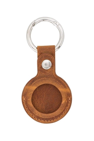 Bloompaw Moccasin Hakiki Deri Airtag Kılıfı Kahverengi