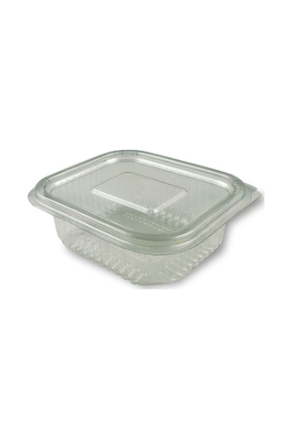Plastik Sızdırmaz Kap 250 Gr Cc Kullan At Tek Kullanımlık Plastik Kapaklı Kase 100 Adet