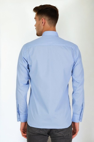 G925 Dewberry Erkek Gömlek-mavi Mavi