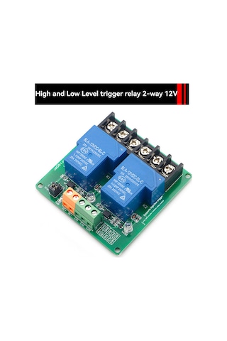 Folinda 12v 30a İki Yollu Röle Modülü - Optik Kuplajlı Yüksek/düşük Seviye Tetikleyici