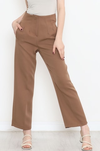 Mokashopin - Beli Pensli Pantolon Kahve - 20857.683. 001