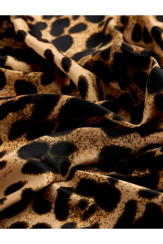 Koton Leopar Desenli Kare Fular Bandana Bej 7wak50078aa Ekru