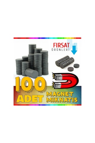 Mıknatıs Magnet 100 Adet Yuvarlak Mıknatıs 1.4 Mm 3 Mm