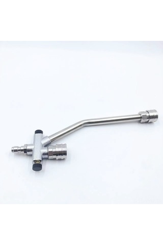 Geeksen Stainless Steel 1/4 Hızlı Bağlantı, İki Fonksiyonlu Köpük + Su Yıkama Torna Ucu, 7 Renk Seçenekli Pa Köpük Flaske Aksesuarı