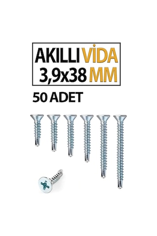 Akıllı Vida 3,9x 38 Mm 100 Adet Diğer