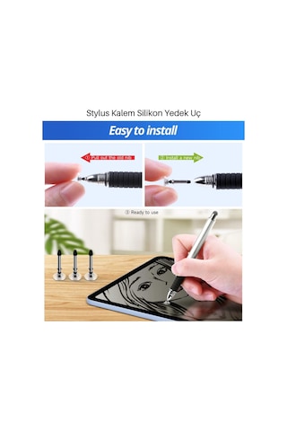 Dokunmatik Kalem Silikon Disk Uç Fuchsia Stylus Pen Silikon Disc Tip