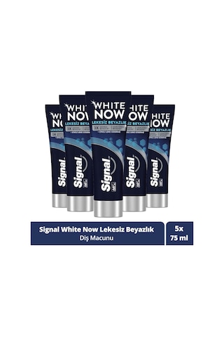 Signal White Now Lekesiz Beyazlık Diş Macunu 5 x 75 ML