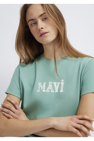 Mavi - Mavi Baskılı Yeşil Tişört 1612232-71480 Yeşil