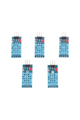 Dianziye 5 Adet Dht11 Sıcaklık Nem Sensörü Modülü - Dijital Çıkış, Kalibrasyonlu, Hızlı Tepki, Basit Kablolama, Pcb-abs Malzeme
