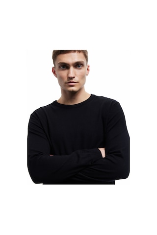 Koton Uzun Kollu Bisiklet Yaka Basic Triko Kazak Siyah 6wam70015ht Siyah