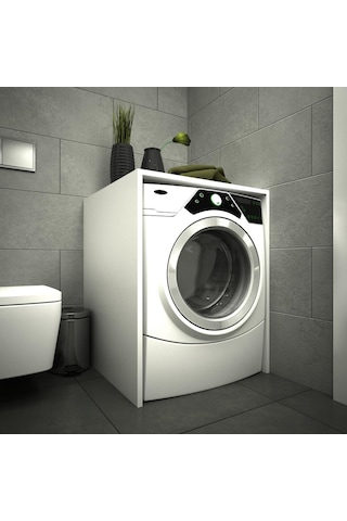 Erahome Mine Çamaşır Makinesi Alt Dolabı Kapaksız Beyaz (355914982) Beyaz