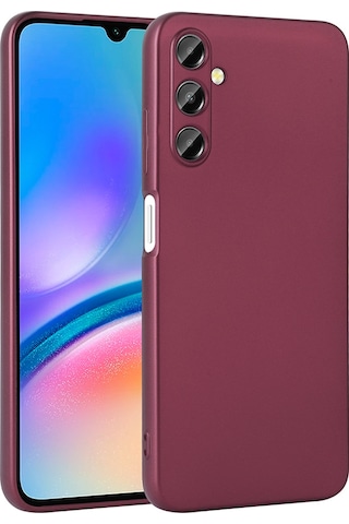 Galaxy Uyumlu A17 Kılıf Zore Premier Silikon Kapak - Saks Mavi Saks Mavi