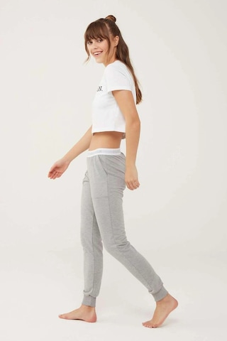 U.S. Polo Assn. Kadın Gri Melanj Pijama Altı 16602
