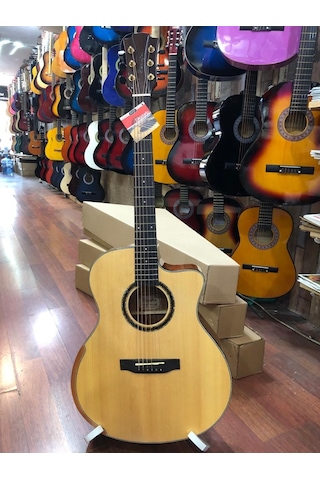 Champes Md-4108Ceq Üst Kalite Elektro Akustik Gitar-Şekilli Kasa